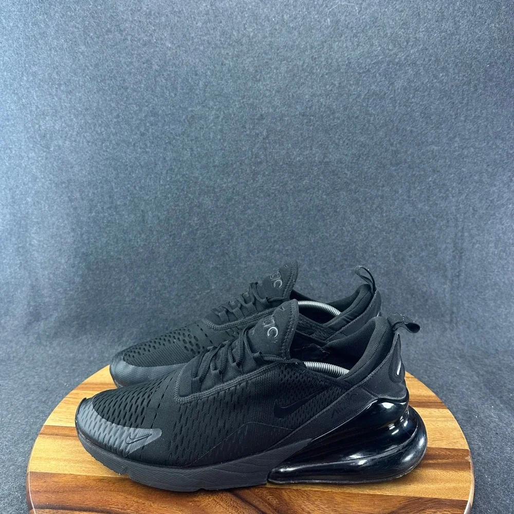 Nike Air Max 270 Triple Black Size 14 Men's Running Training Shoes AH8050-005